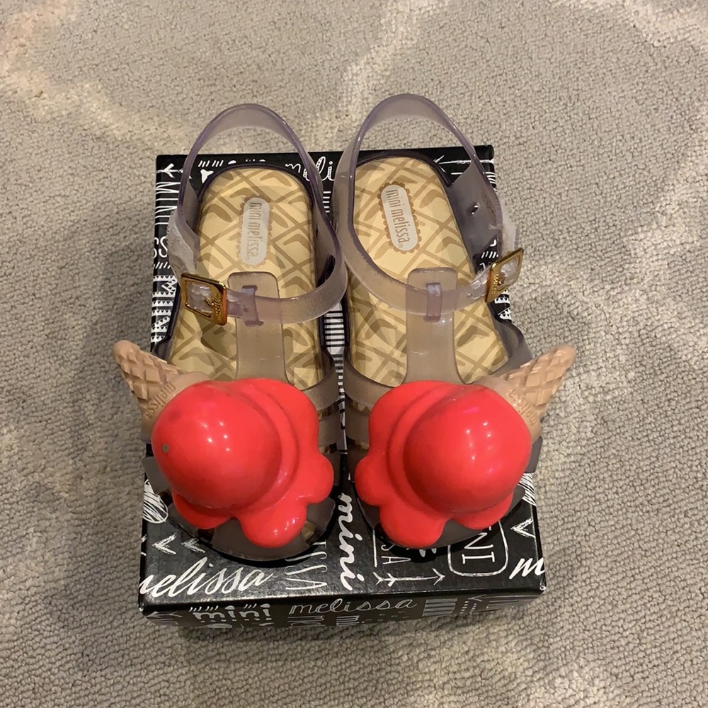 Mini Melissa Ice Cream Sandals Size 9